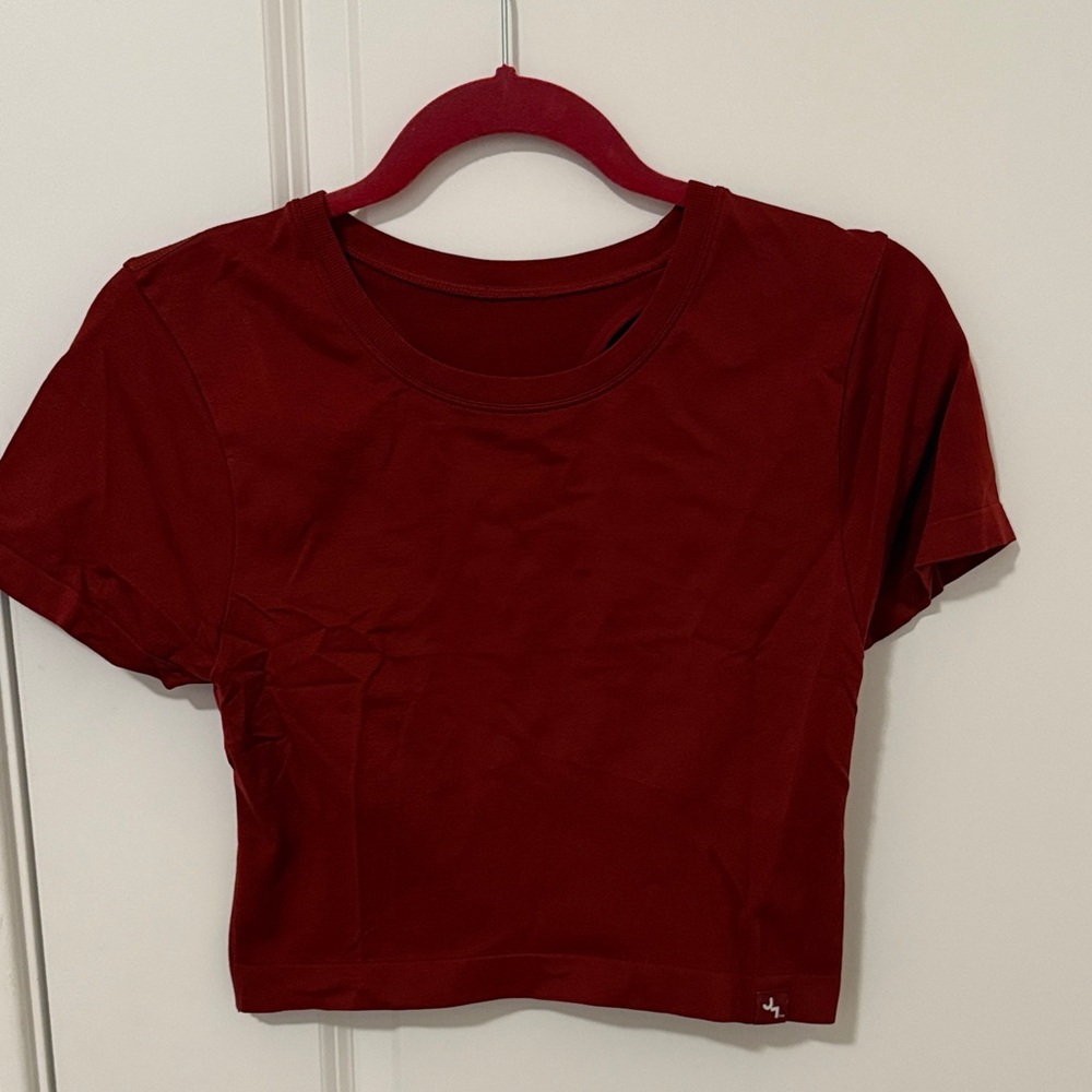 JoyLab Burgundy Crop Top
